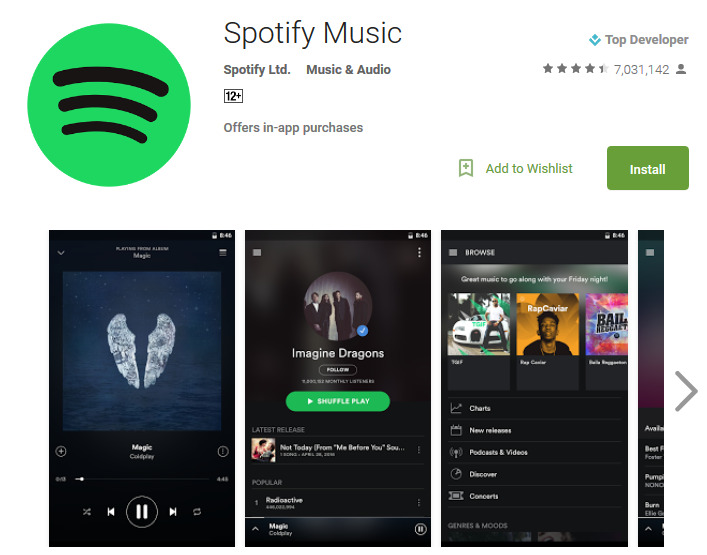 Spotify download music without wifi calling